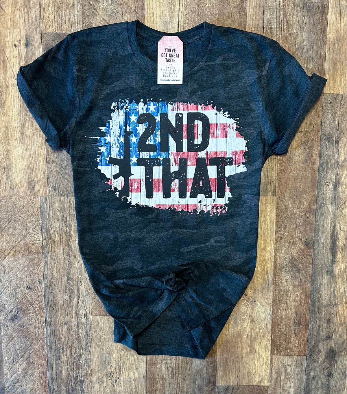 Camo I 2nd That | Patriotic Graphic T-Shirt
