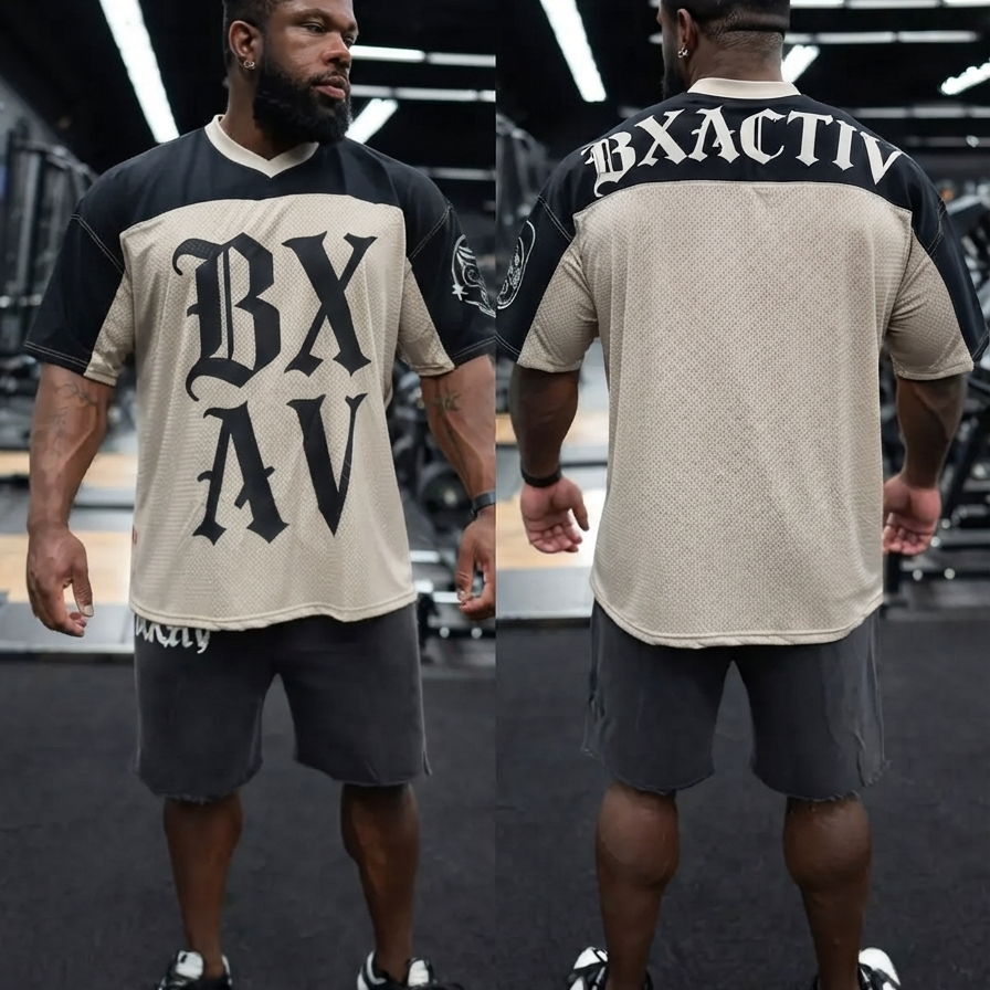 Hybrid Oversize Jersey β Streetwear Casual Athletic Unisex Sport Shirt