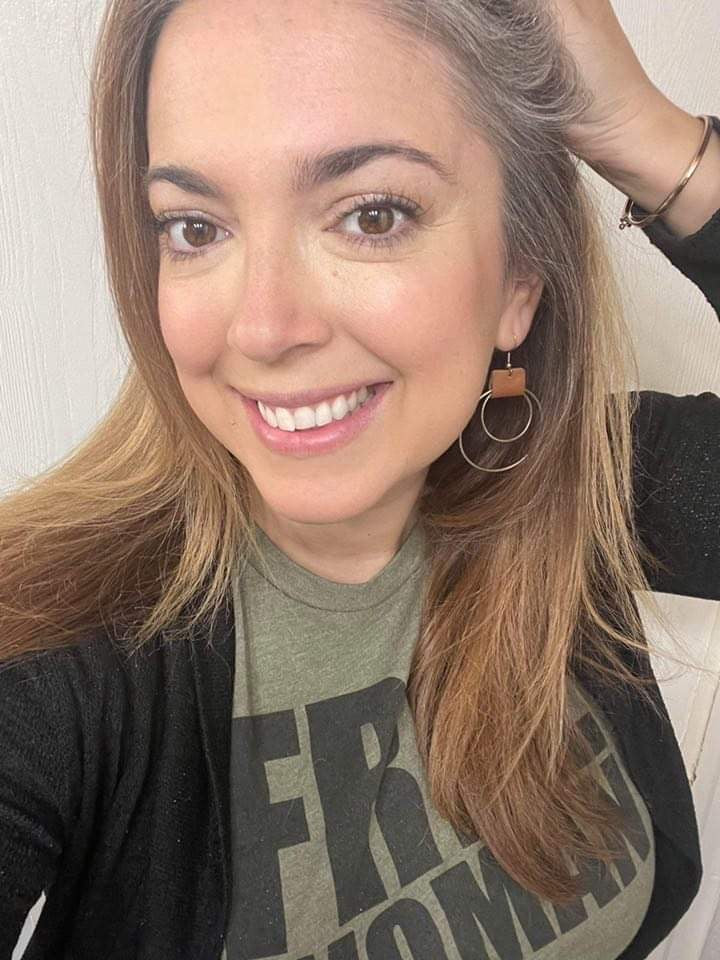 Beautiful Leather Hoop Earrings- Gold or Silver