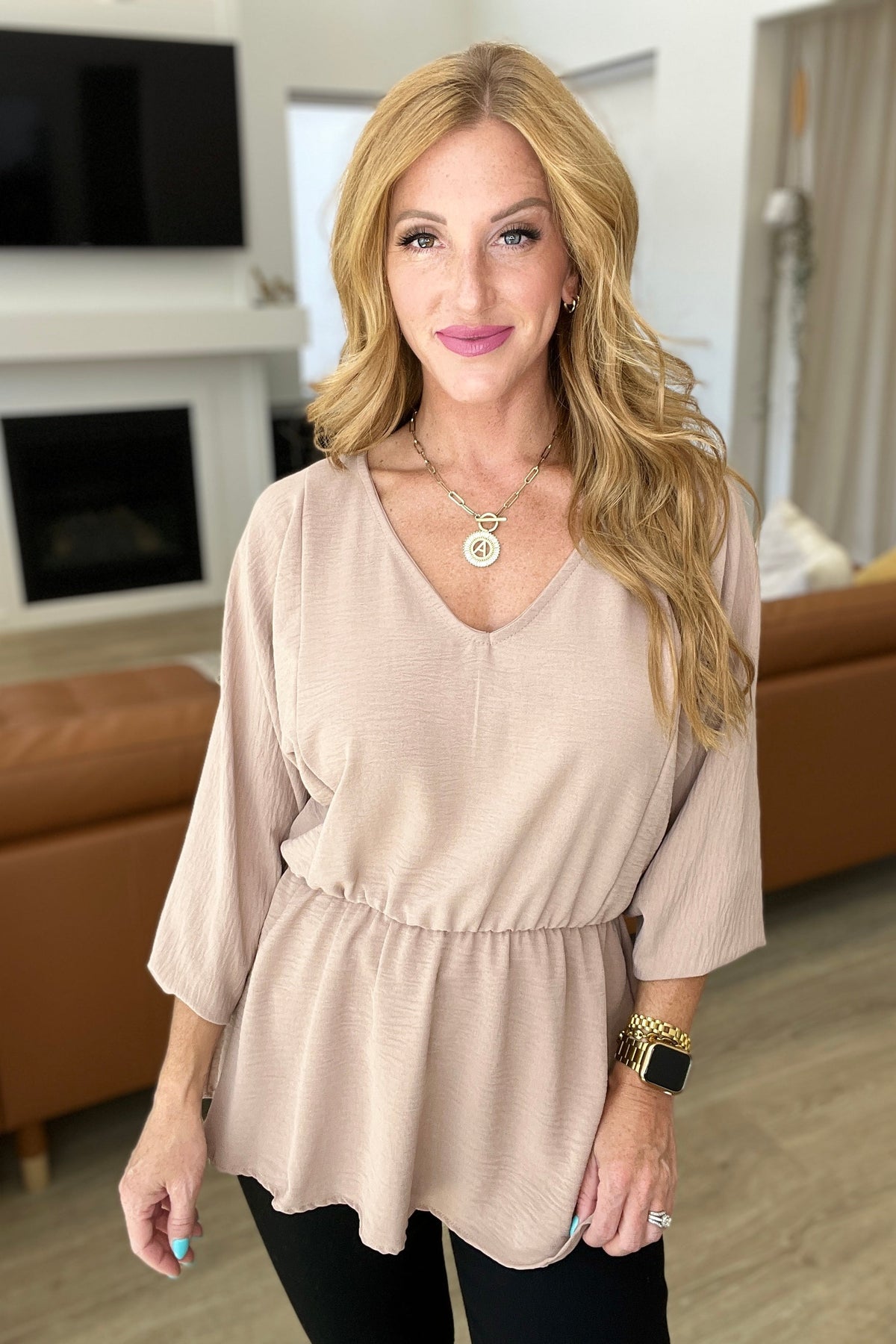 Imagine It All V-Neck Peplum Top