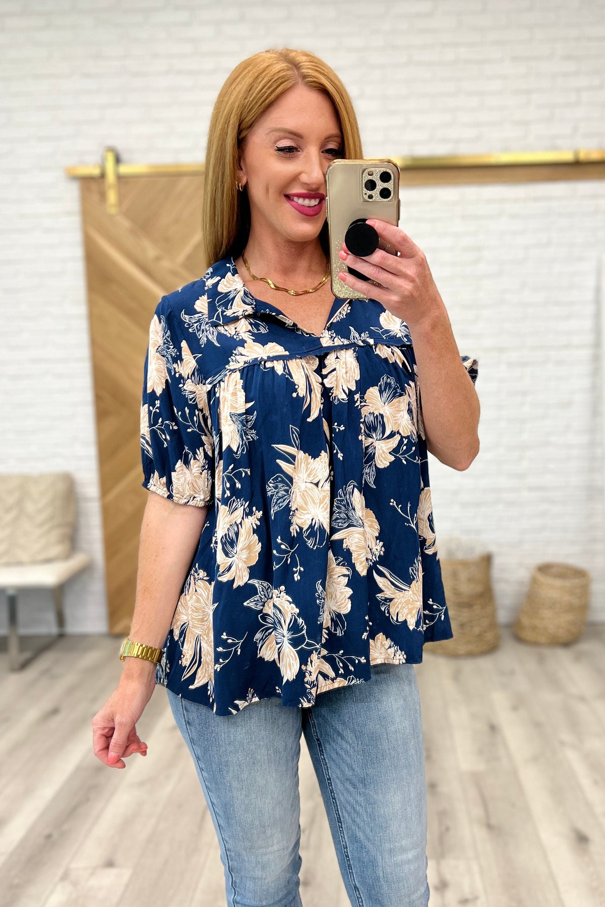 Just Coasting Floral Blouse