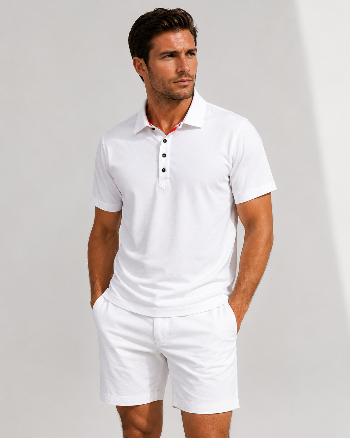 Buki Polo 2-Pack - White/Navy