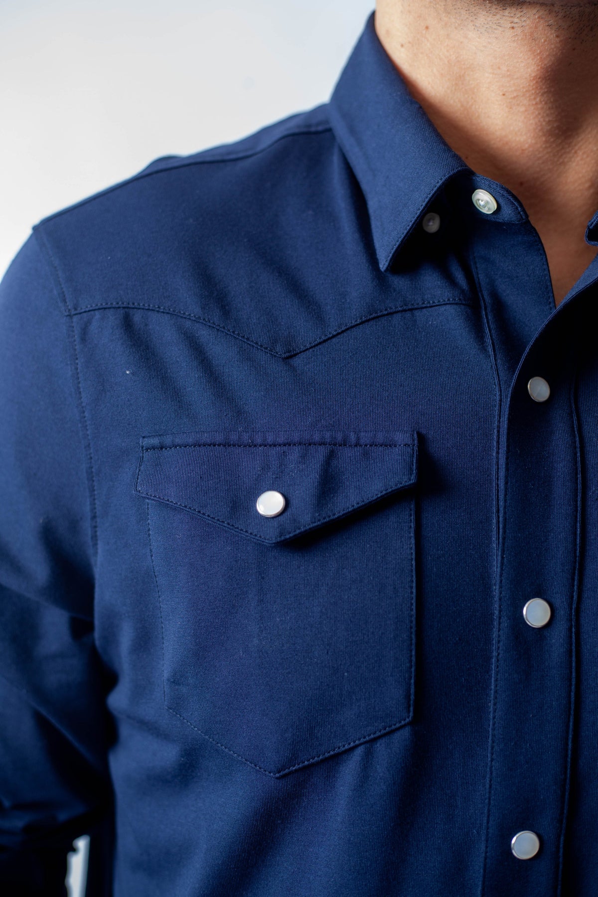 Buki’s Western Tech Shirt - Navy