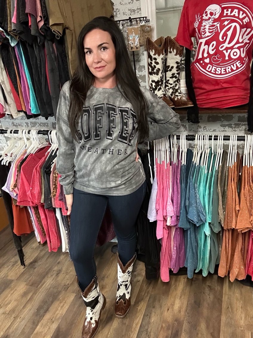 Coffee Weather | Cozy Western Sweatshirt
