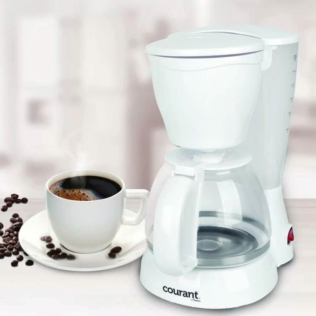 Courant 8 Cup Coffee Maker with Permanent Filter & Spoon