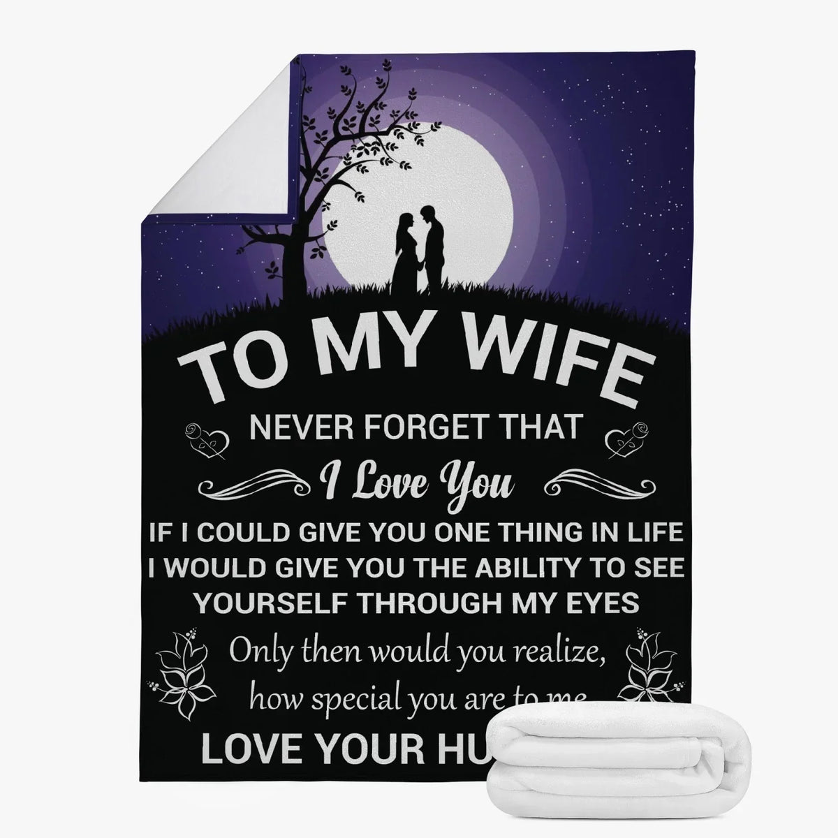 To My Wife, Never Forget Blanket From Husband