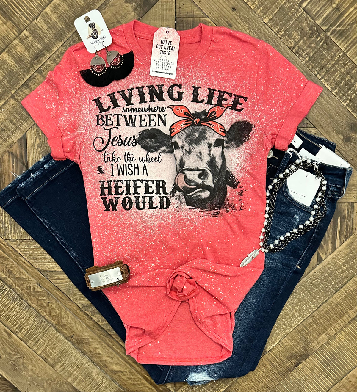 Wish A Heifer Would | Funny Country Graphic T-Shirt