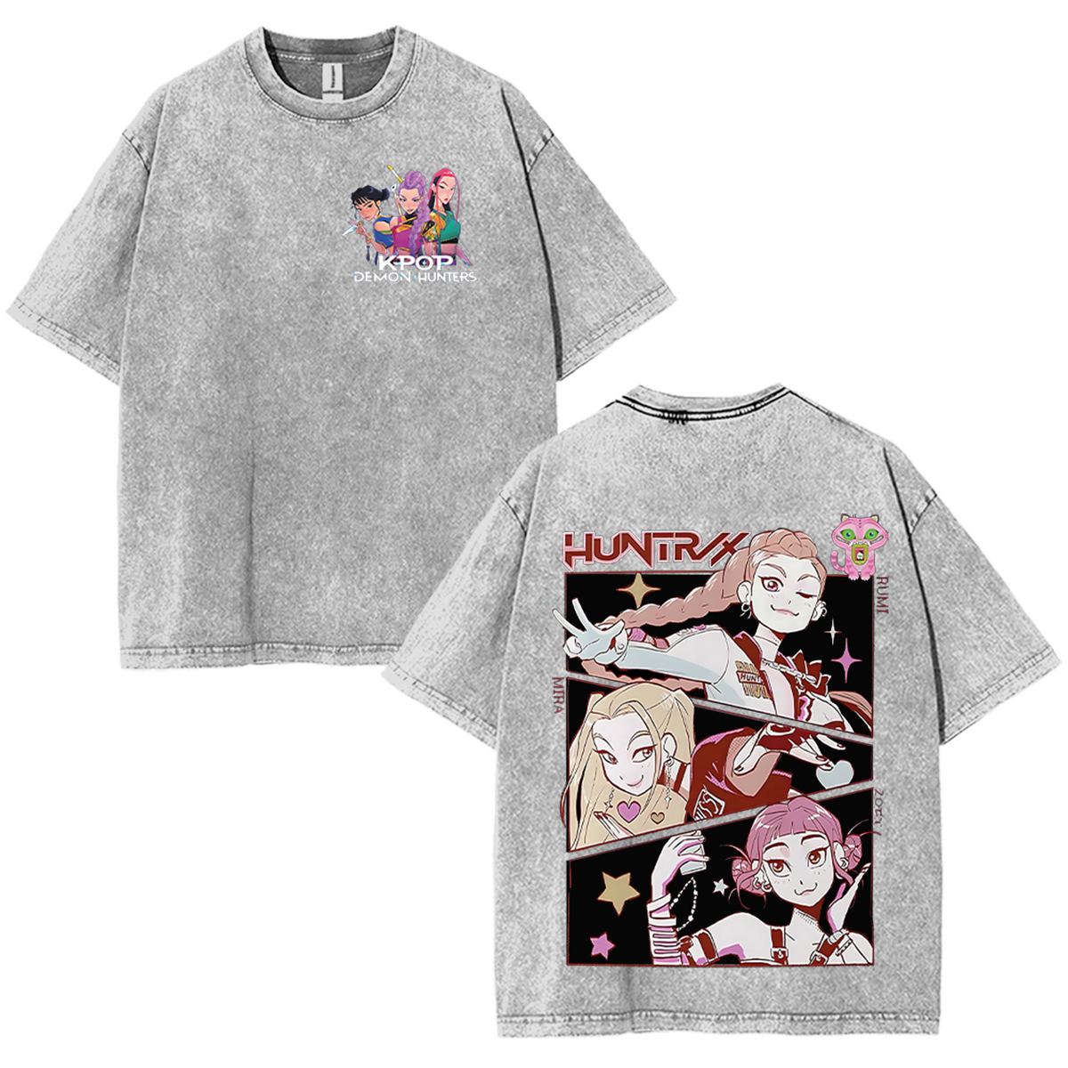 TTT'|Kpop Demon Hunter Washed Teeshirt KDH1