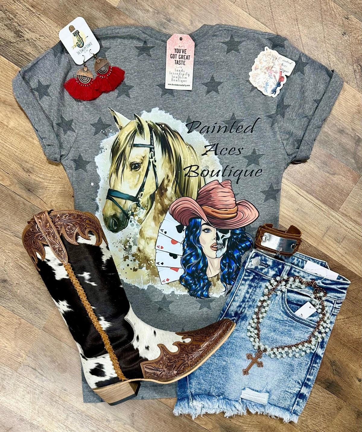 Painted Aces Tee | Free Spirited Graphic T-Shirt
