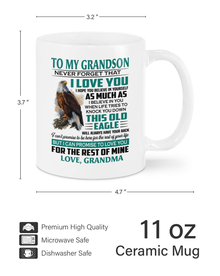 TO GRANDSON MUG 02 - GIFT FROM GRANDMA - NTTD00