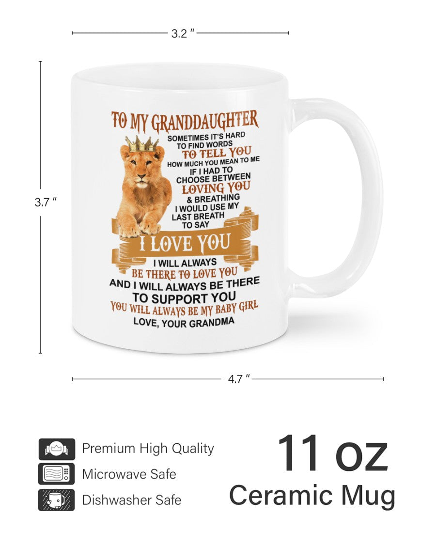 TO GRANDDAUGHTER MUG 01 - GIFT FROM GRANDMA - NTTD00