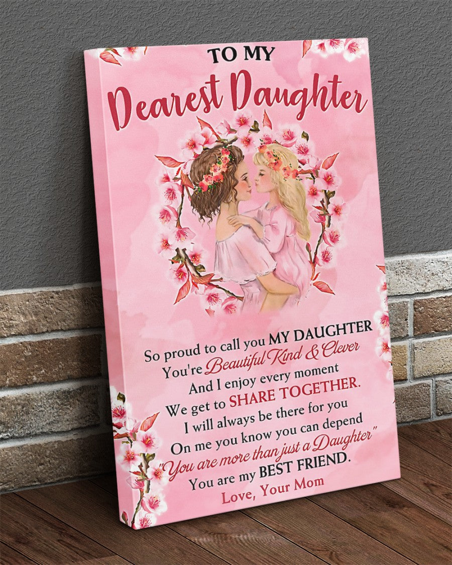 TO MY DAUGHTER FROM MOM CANVAS