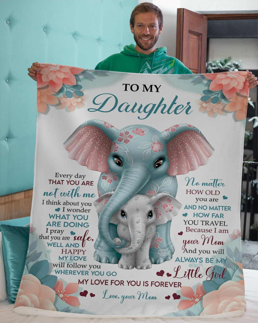 To my daughter - Gift for Daughter Blanket From Mom