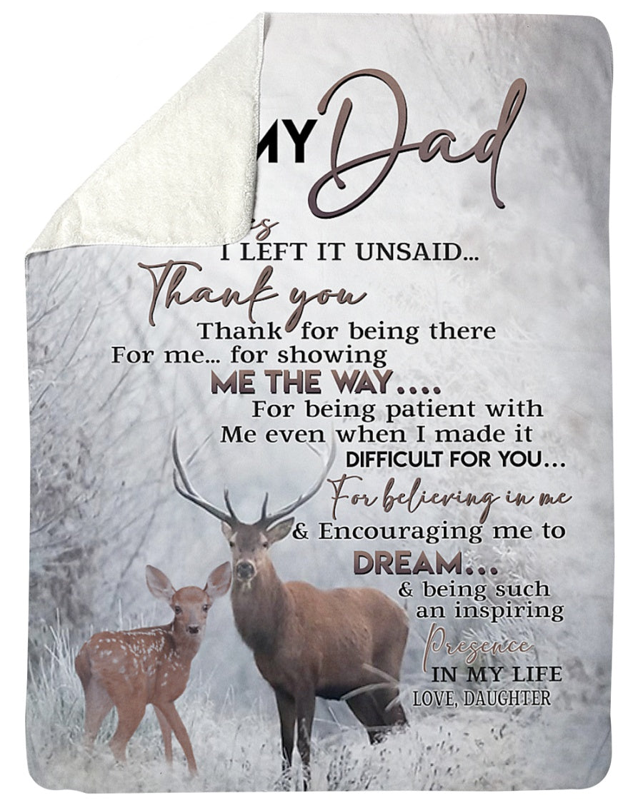 Special gift for your Dad from daughter Blanket