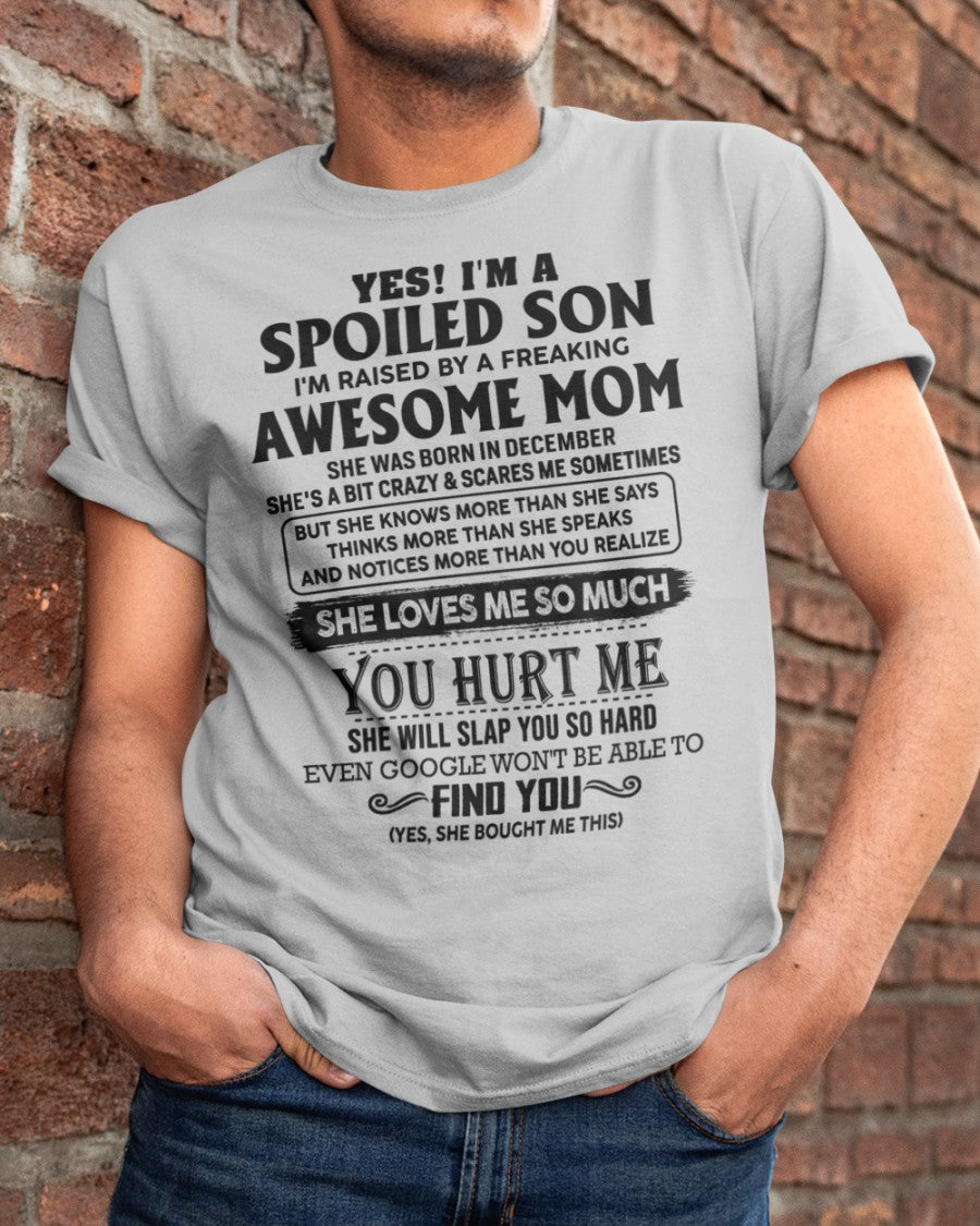 December - Awesome Mom - Perfect gift for your son from Mom - NGHL12 (SKU-SPW-12)