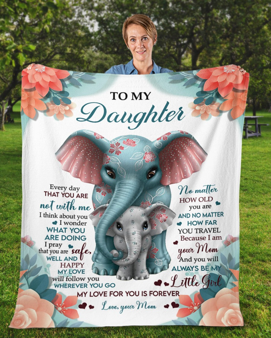 To my daughter - Gift for Daughter Blanket From Mom