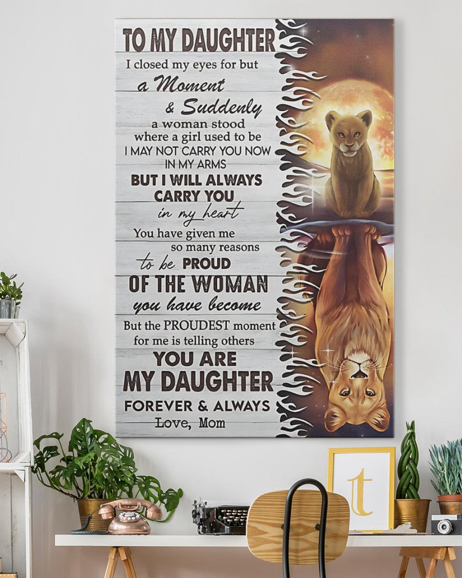 TO MY DAUGHTER FROM MOM CANVAS