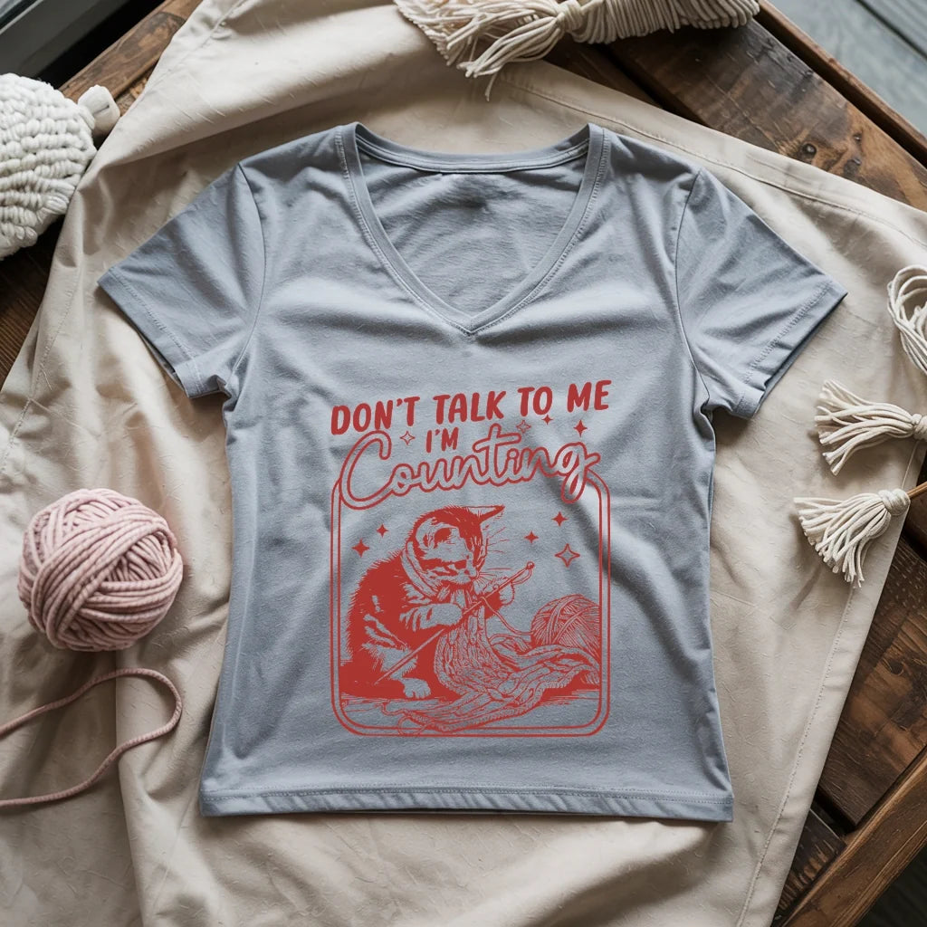 Shh, I'm Counting V-neck