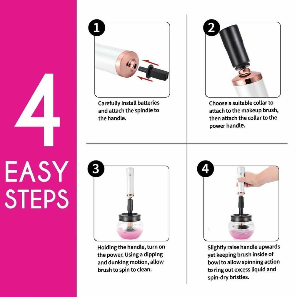 Urban Butterfly Electric Make-Up Brush Cleaner