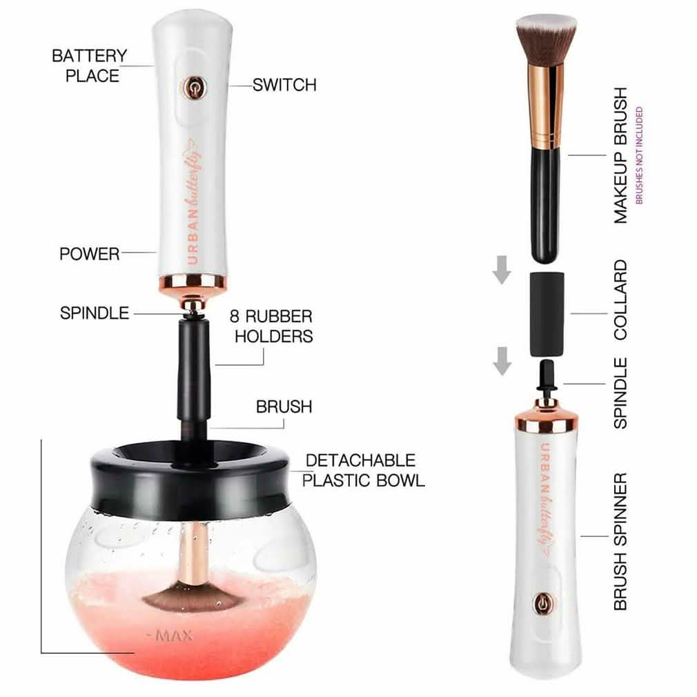 Urban Butterfly Electric Make-Up Brush Cleaner