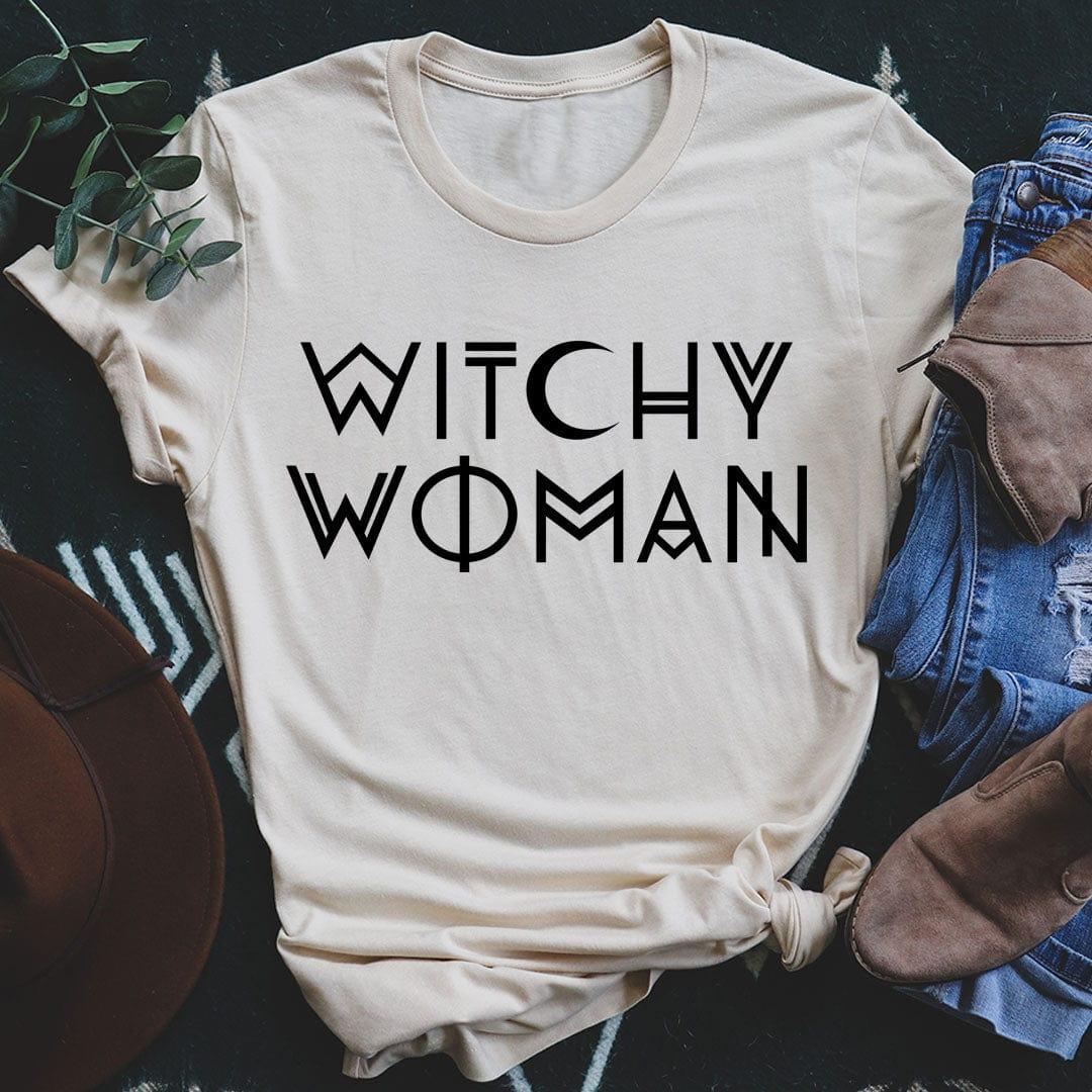 Boho Celestial Moon Crewneck Tee – "Witchy Woman"