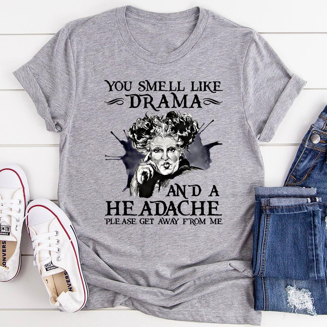 Halloween Movie Humor Graphic Top – \"You Smell Like Drama and a Headache\"