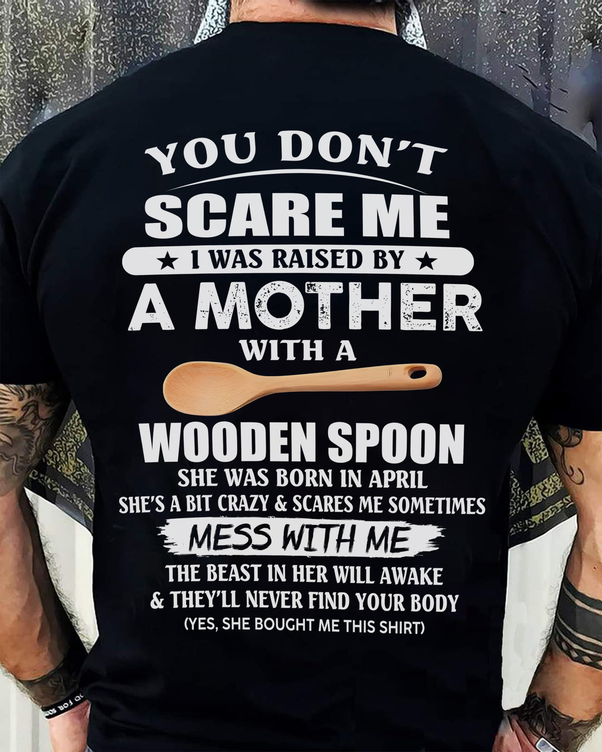 April - Awesome Mom Born In April - Special gift for your Son - TOP04 (SKU07-82-04)