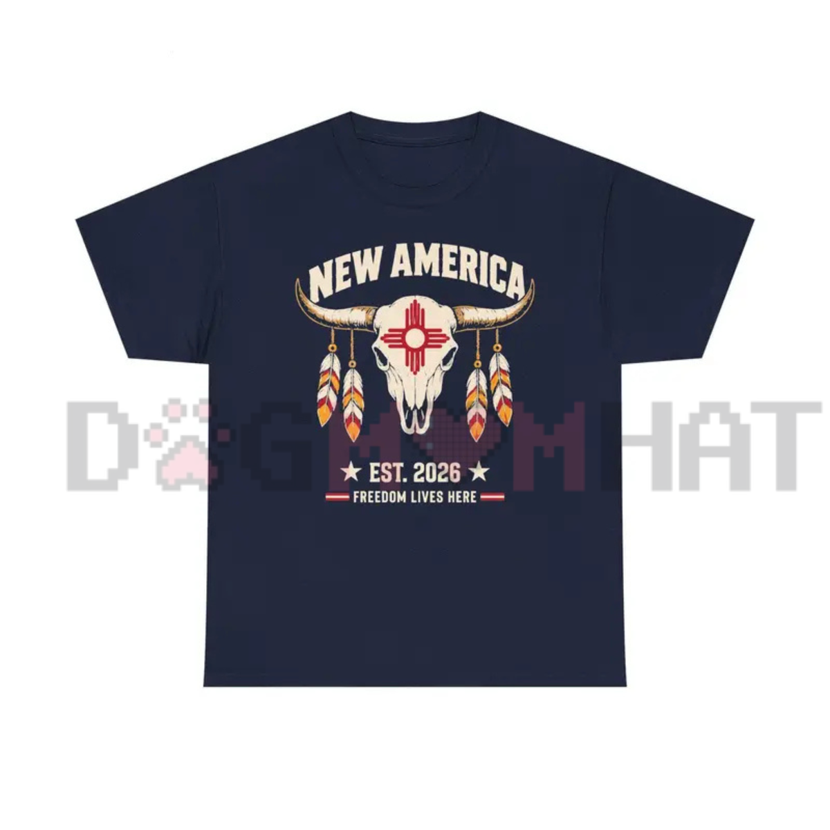 "New America" New Mexico Graphic T-Shirt - Southwest Zia Sun State Pride Tee