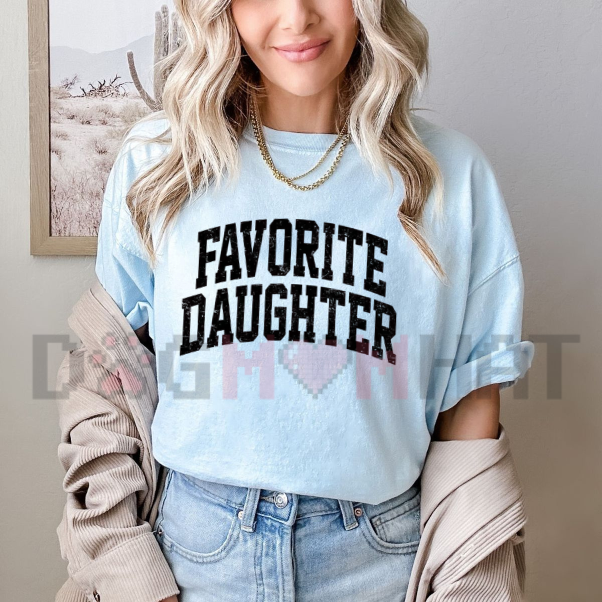 Awesome Favorite Daughter Vintage Retro Graphic T-Shirt