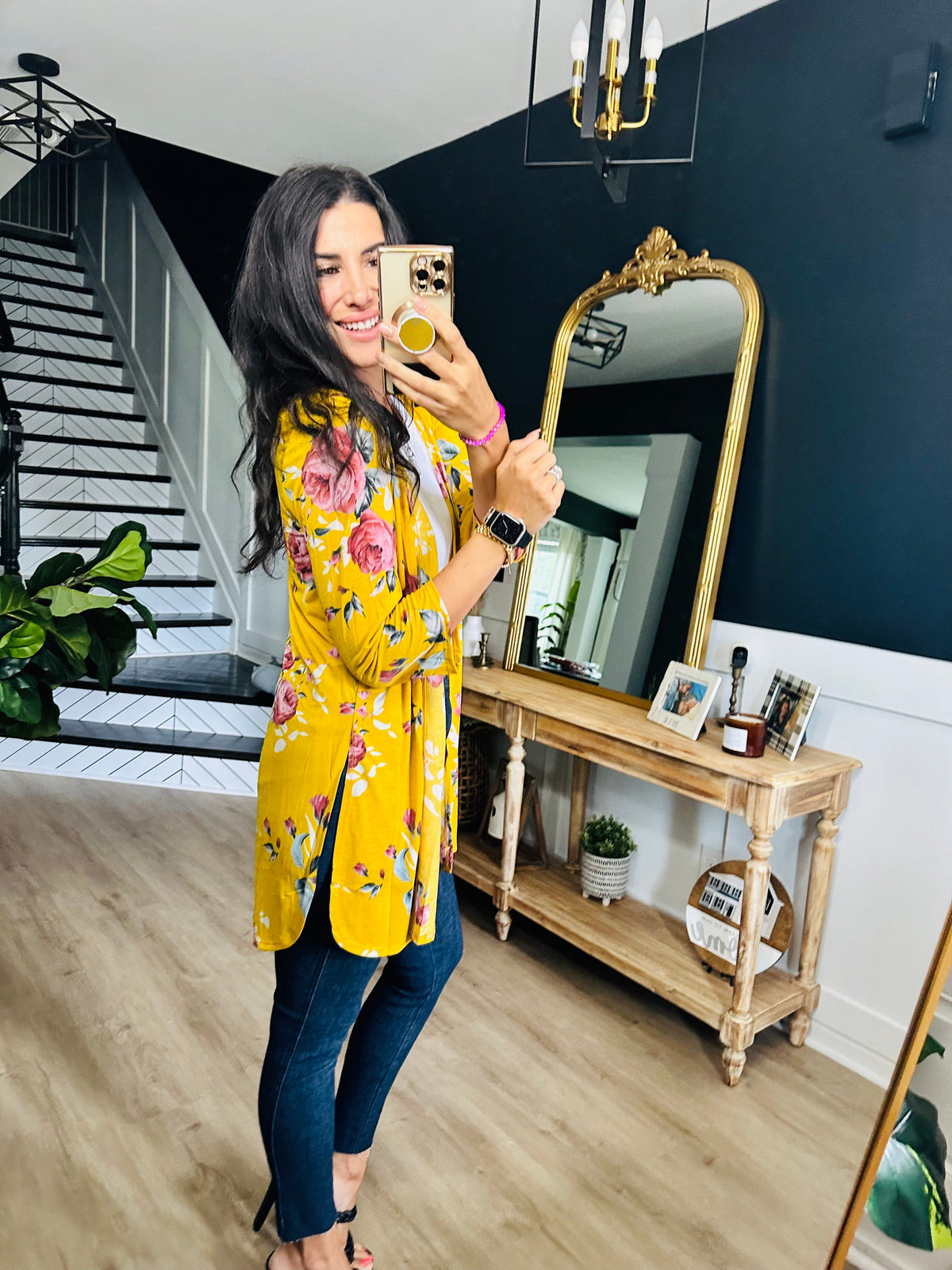 Grow As You Go Floral Cardigan