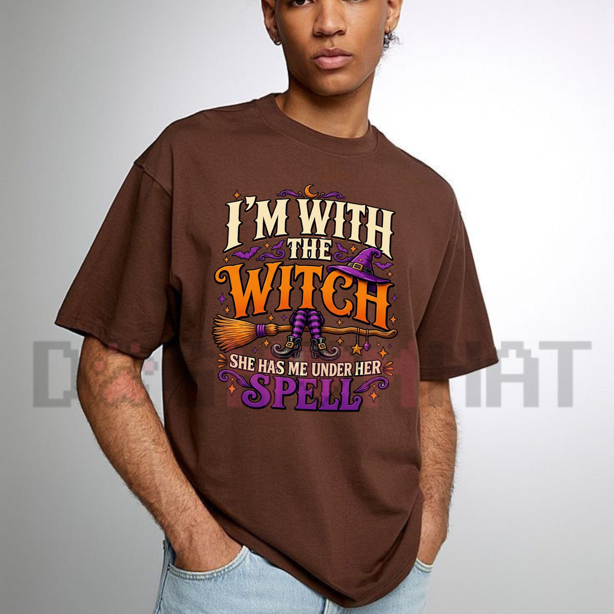 "I’m With The Witch" Halloween Graphic T-Shirt