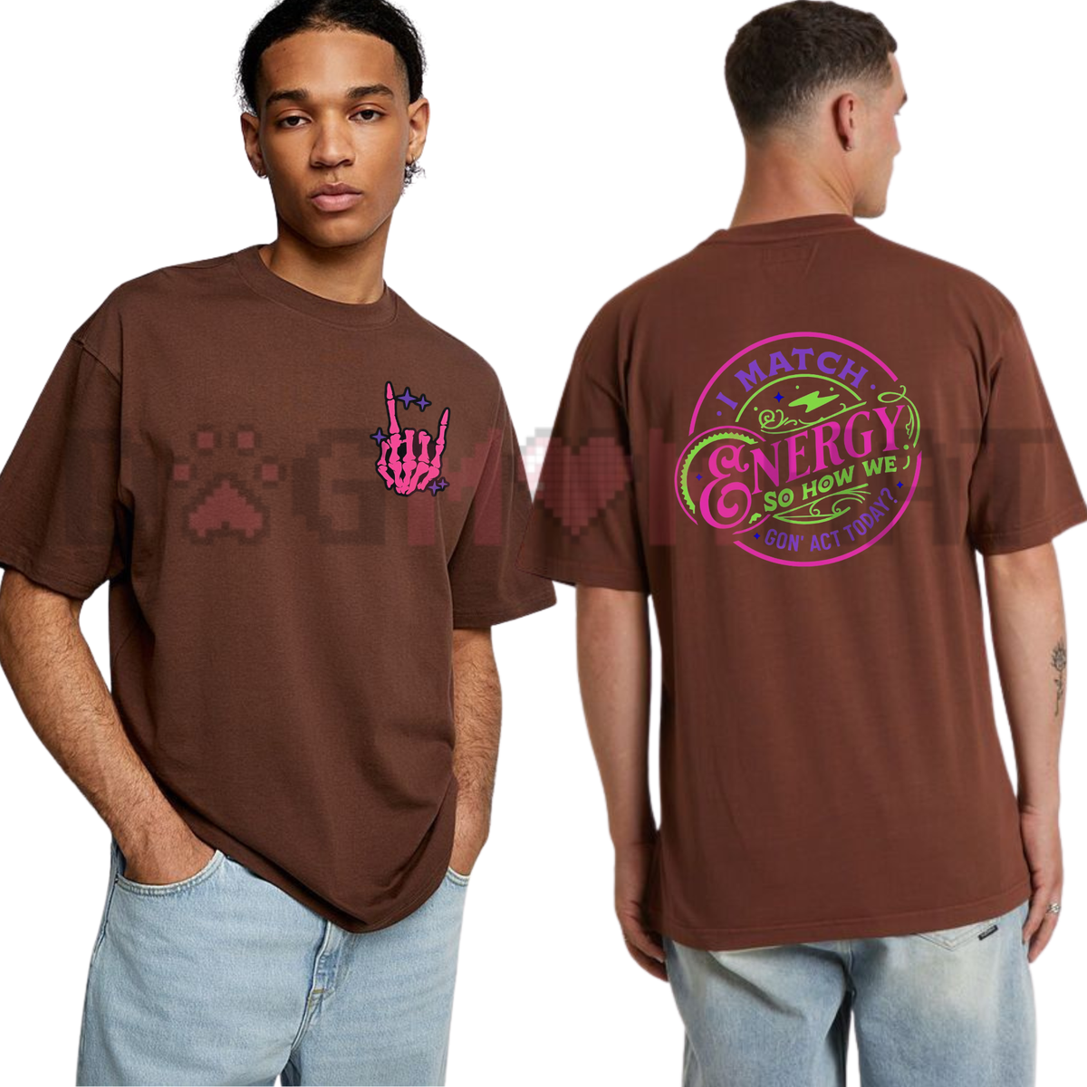 Gothic Grunge Emo Skeleton Hand Graphic Shirt