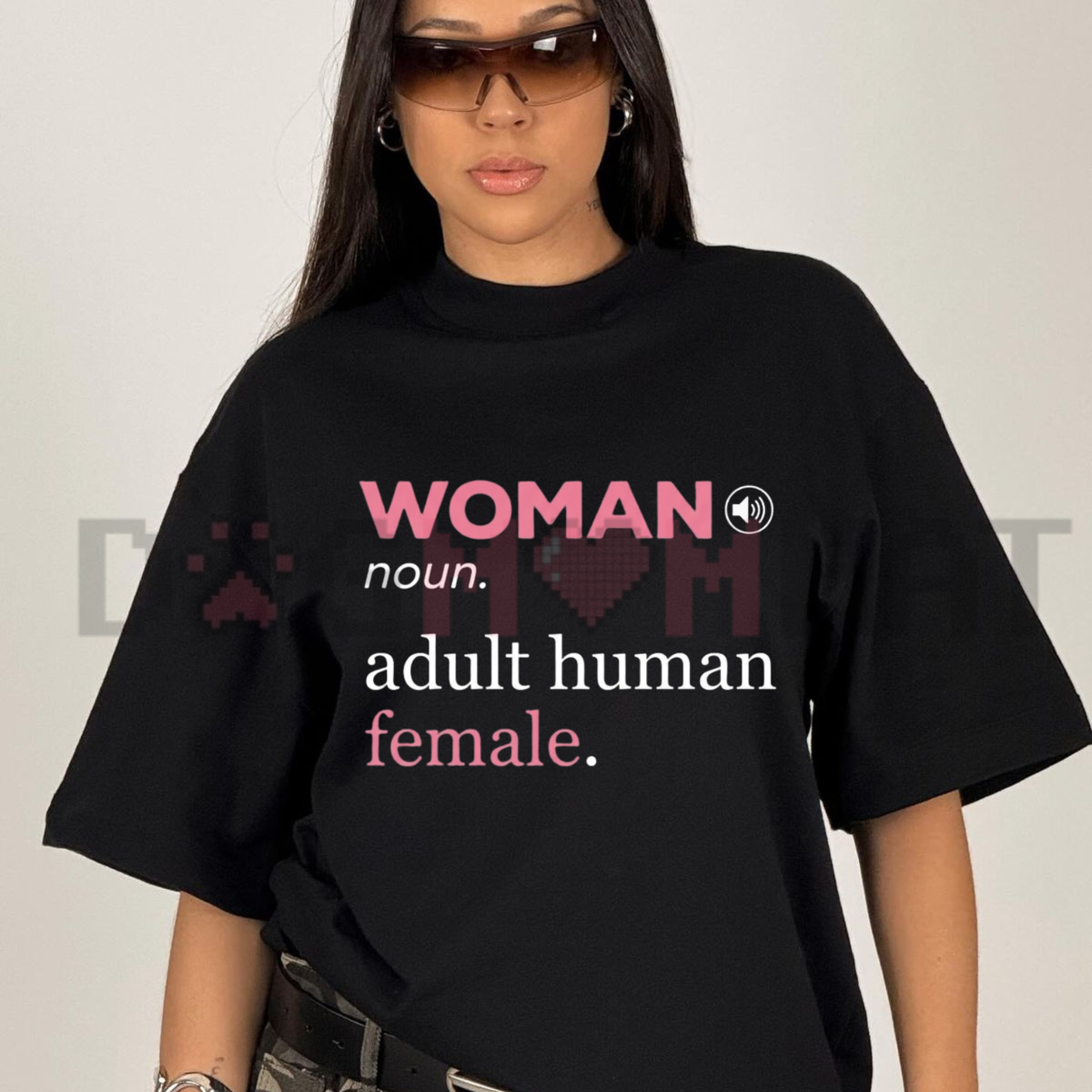 "Woman: Adult Human Female" Dictionary Definition T-Shirt - Unisex Cotton Graphic Tee
