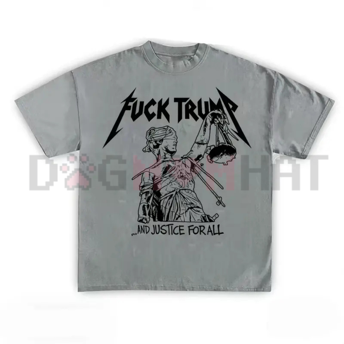 F Trump "Justice For All" Vintage Rock Graphic Tee