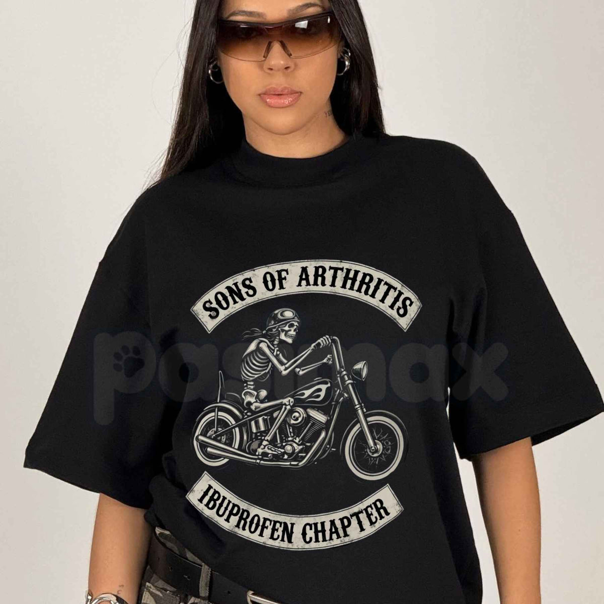 Sons Of Arthritis Ibuprofen Chapter T-Shirt – Funny Joint Pain Biker Humor Tee