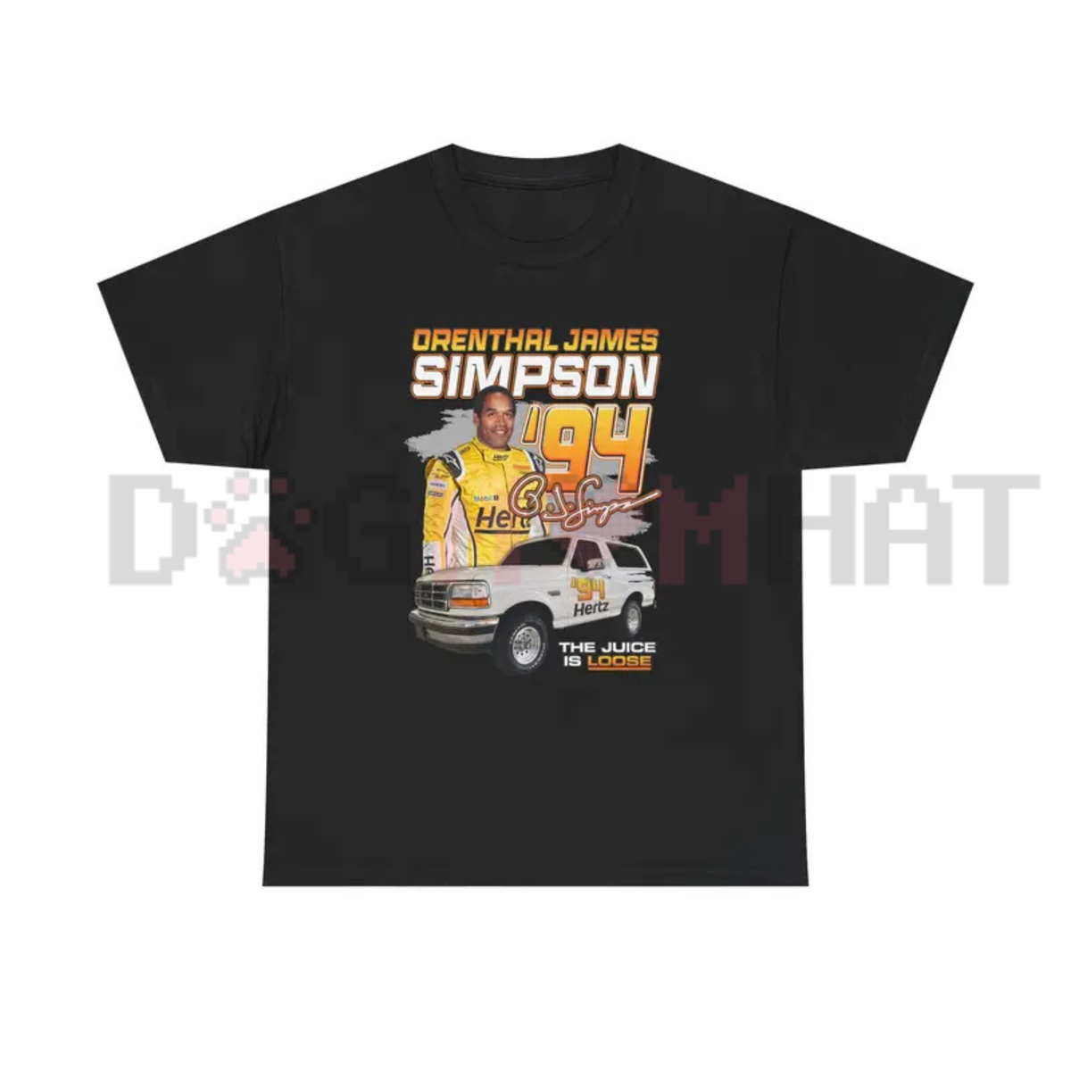 OJ Simpson 94 Vintage Graphic T-Shirt - Retro Pop Culture Case Tee