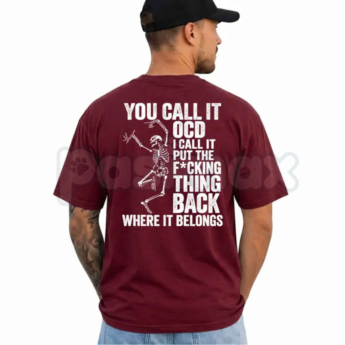 You Call It OCD Dancing Skeleton T-Shirt – Funny Dark Humor Sarcastic Graphic Tee