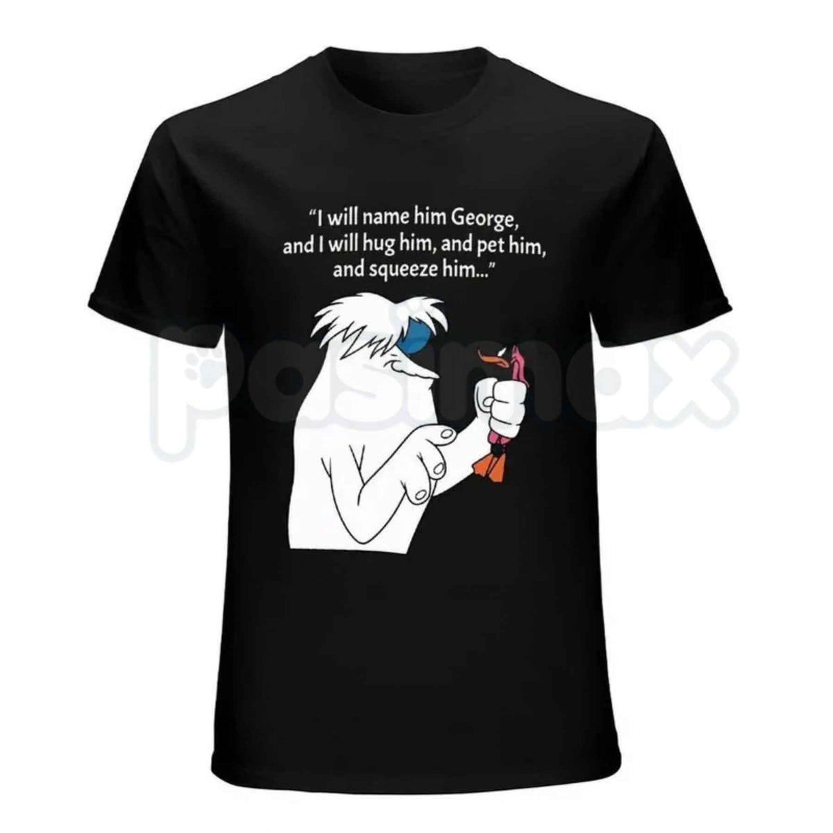 I Will Name Him George Abominable Snowman T-Shirt – Funny Vintage Cartoon Unisex Tee