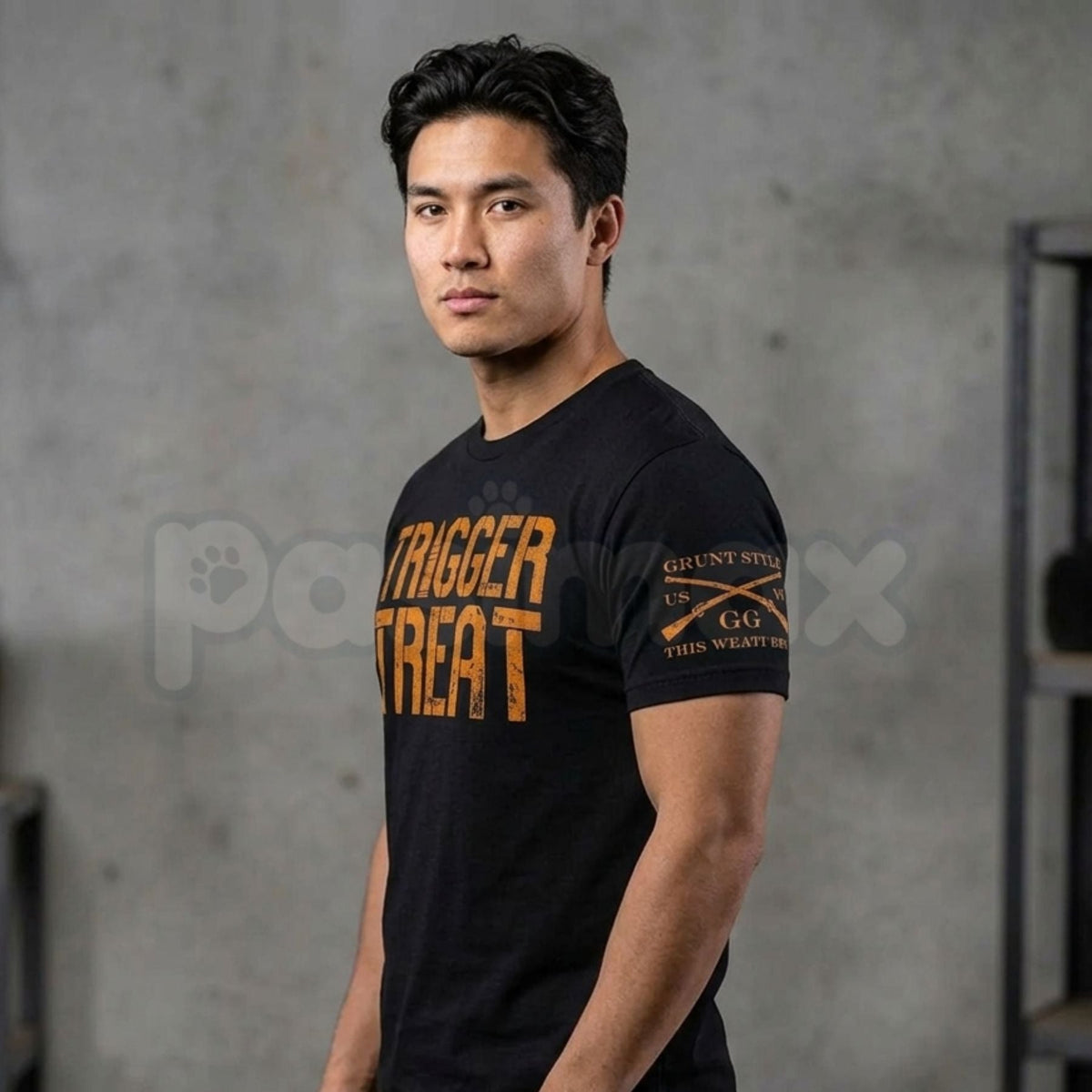 Tactical Gun Lover Halloween Trigger Treat Graphic Shirt – Spooky 2A Tee