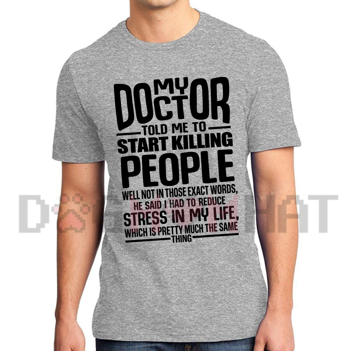 Prescribed Serenity Irony Tee – Funny Stress Quote Graphic Shirt