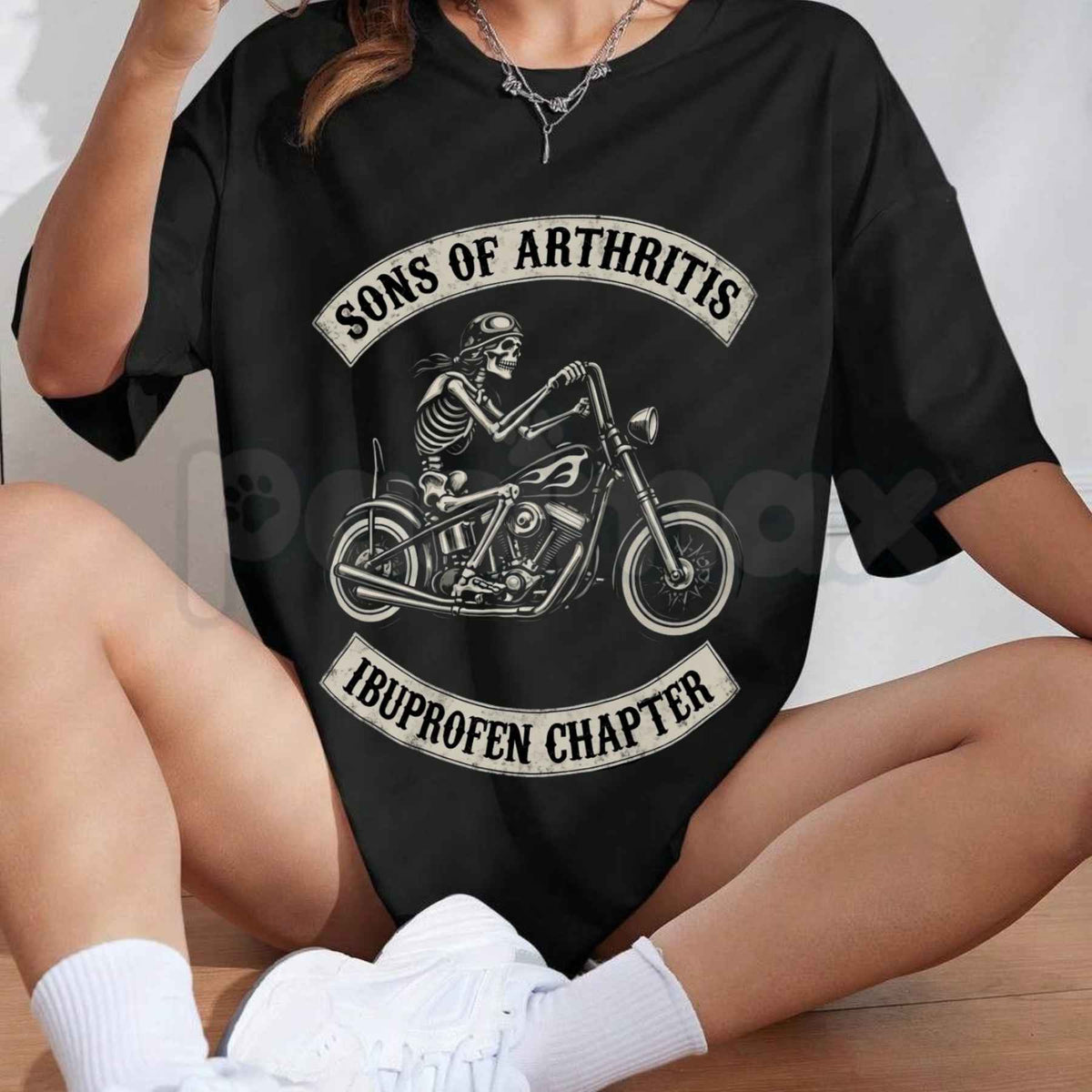Sons Of Arthritis Ibuprofen Chapter T-Shirt – Funny Joint Pain Biker Humor Tee