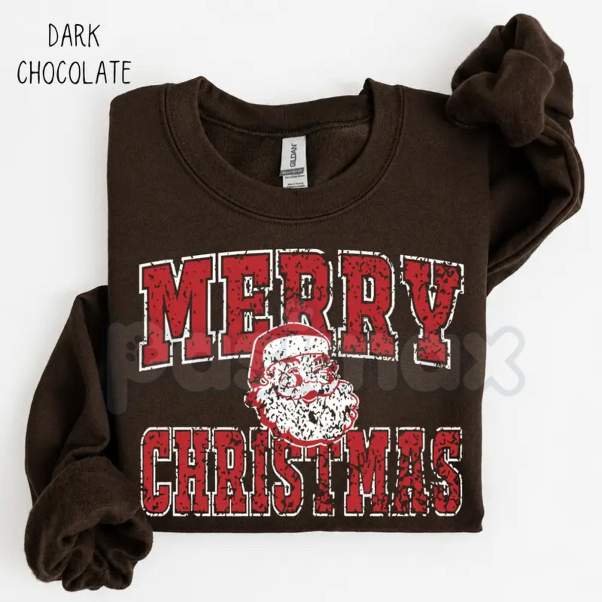 Merry Christmas Santa Sweatshirt | Vintage Retro Holiday Graphic Crewneck