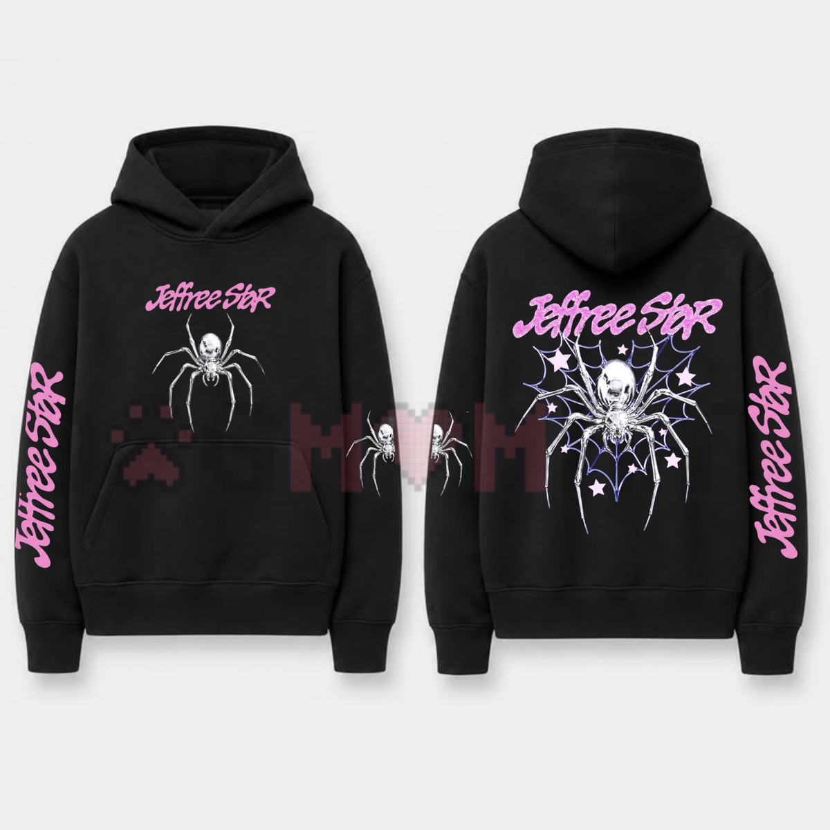 Cyber Metallic Domain Hoodie – Jeffree Star Webmaster Chrome Graphic hoodie