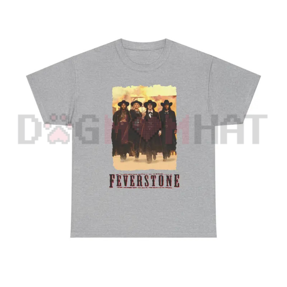 Feverstone Heritage Signature Graphic Tee - Modern Minimalist Unisex Pure Cotton Streetwear Shirt