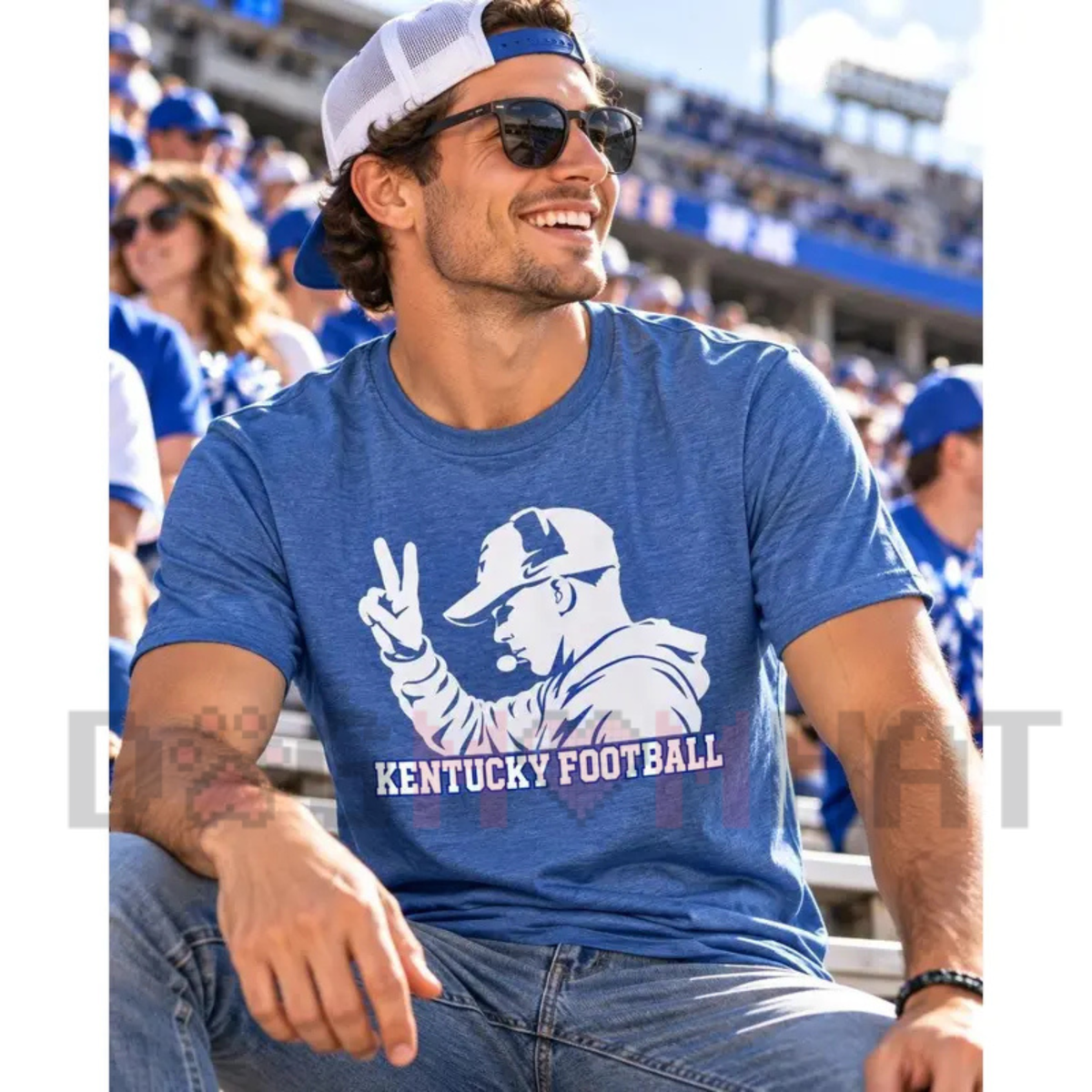 Kentucky Football Two-Finger Coach Gameday Graphic Shirt