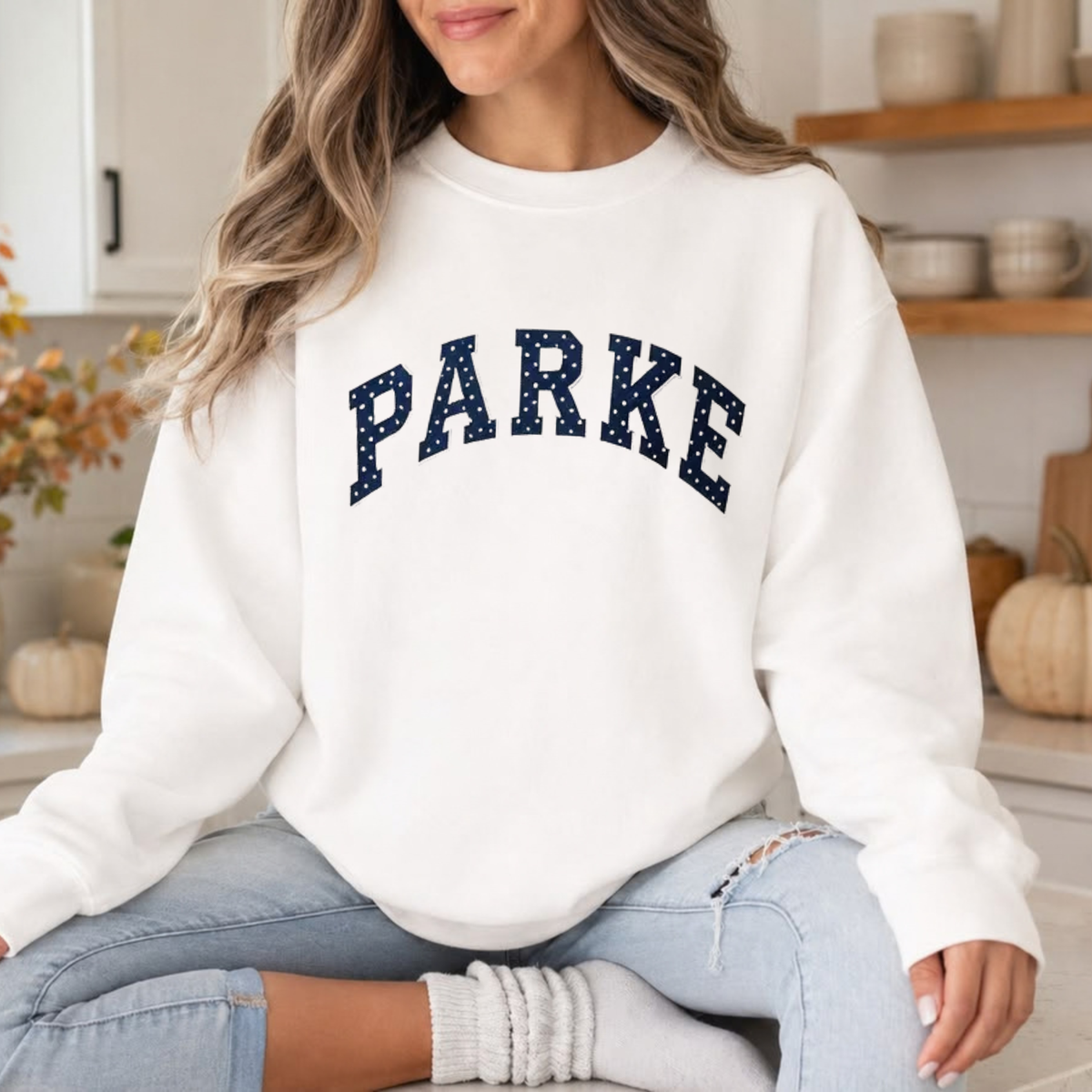 Parke Horizon Crewneck – PARKE Women's Autumn Winter Casual Sweatshirt