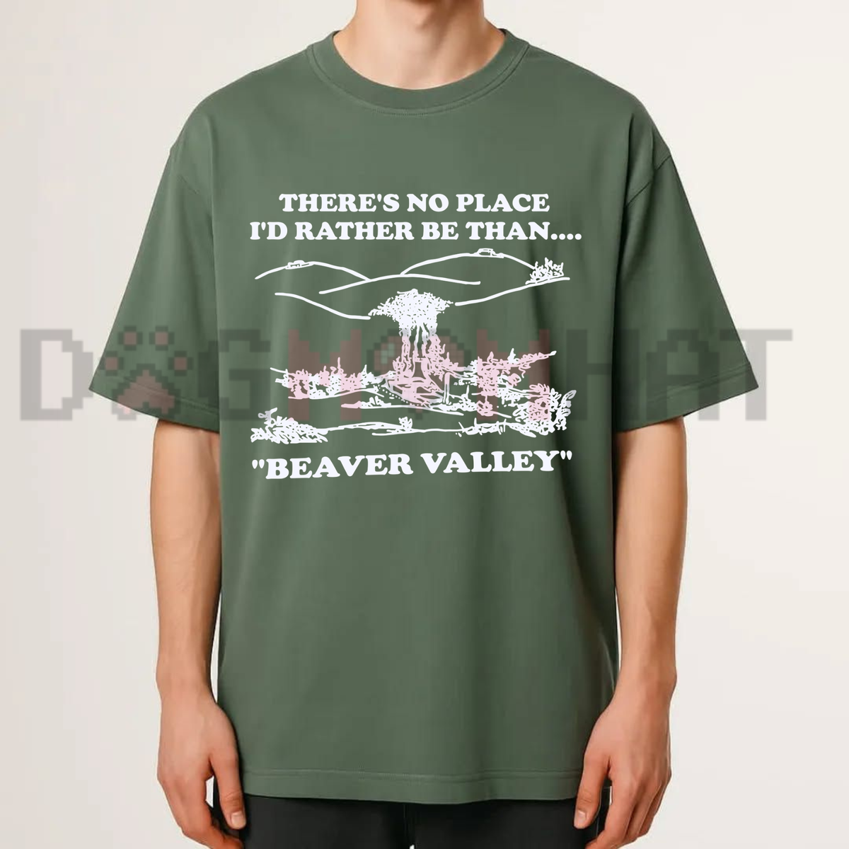 Vintage Valley Nostalgia Graphic Tee - Funny Beaver Valley Humor Pure Cotton Unisex T-Shirt