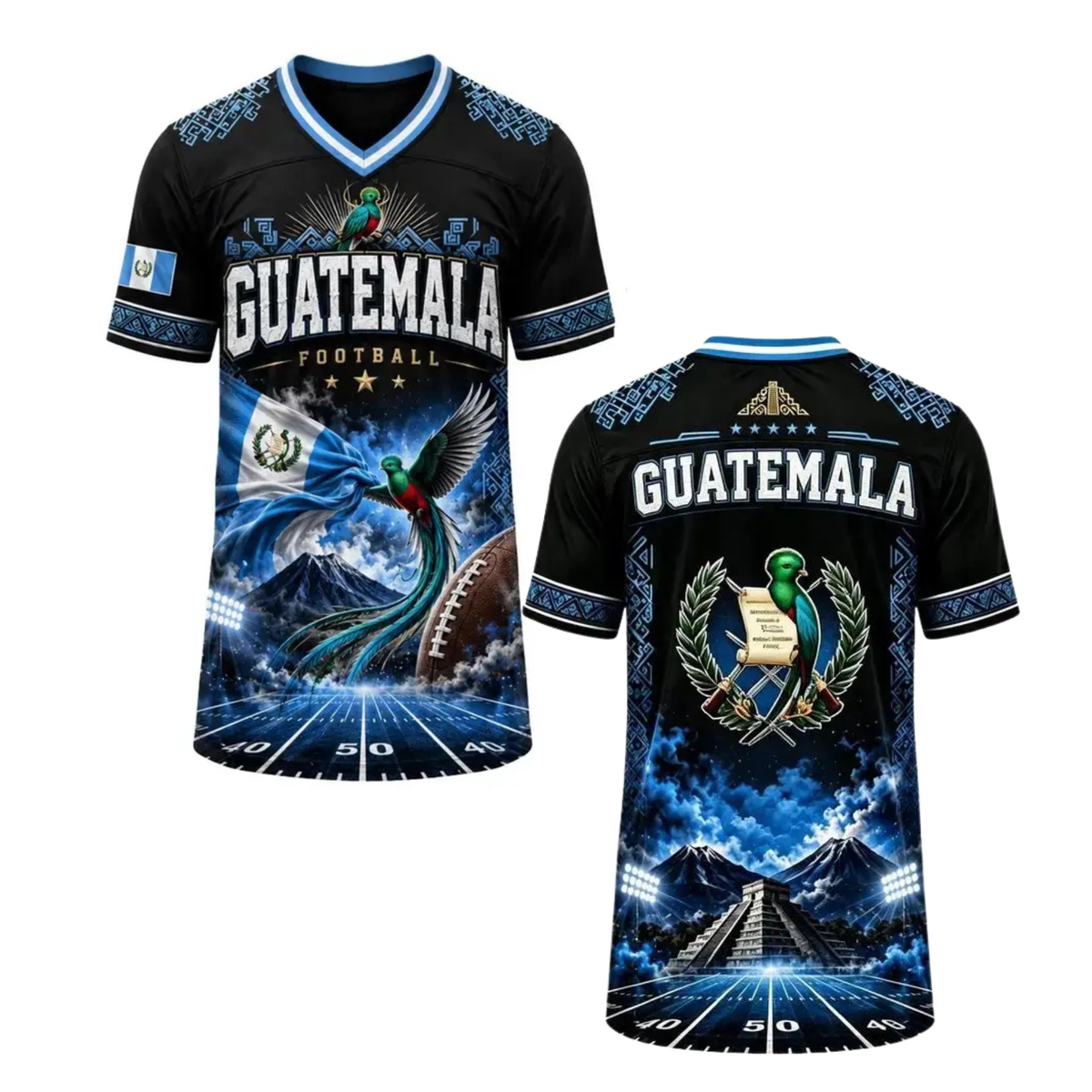 Guatemala National Team Hybrid Mesh Soccer Shirt