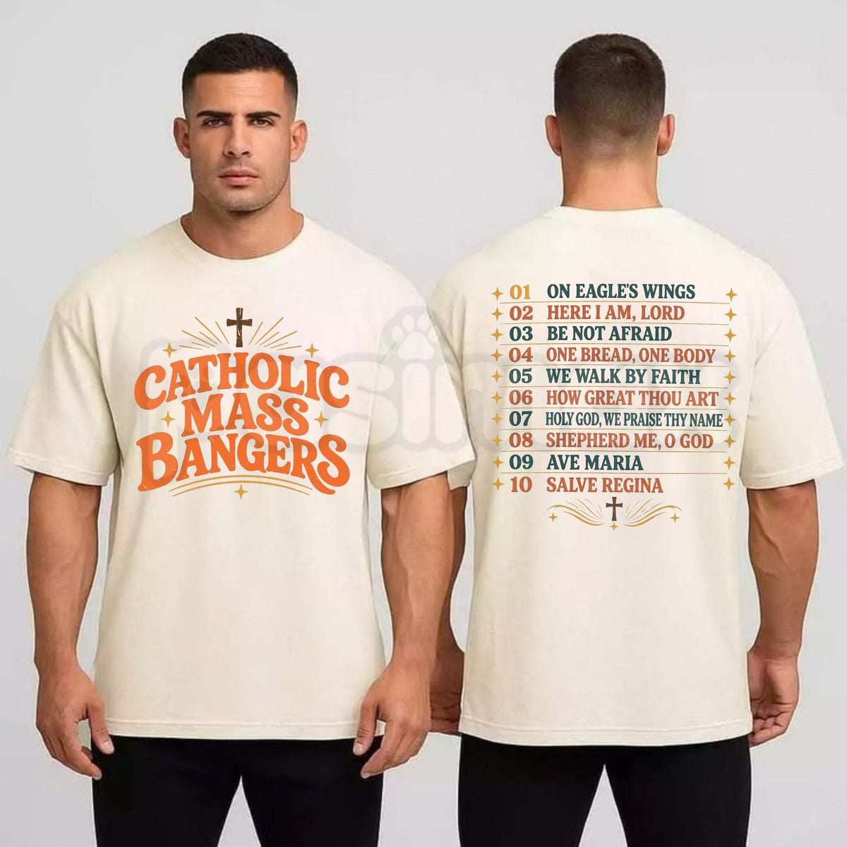 Catholic Mass Bangers T-Shirt – Funny Christian Hymn Faith Graphic Tee