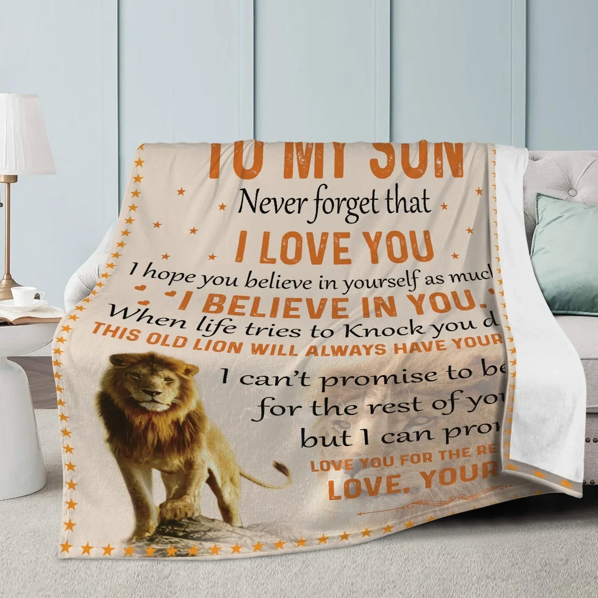 Son Never Forget Blanket From Mom